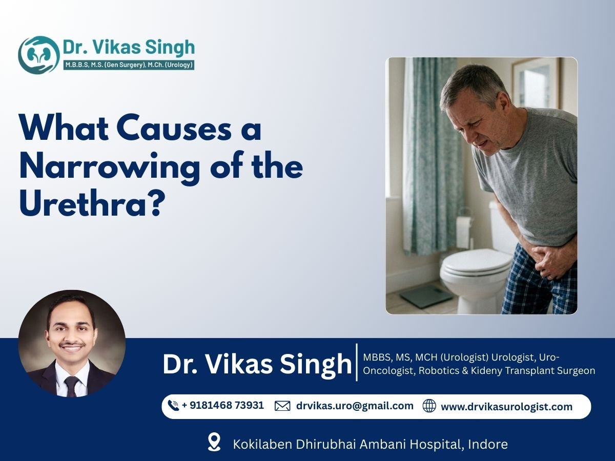 A photorealistic image of a middle-aged man in a bathroom, wearing a grey t-shirt and plaid pajama pants. He is hunched over slightly, clutching his lower abdomen with a pained and uncomfortable facial expression, standing near a toilet and sink in natural light.