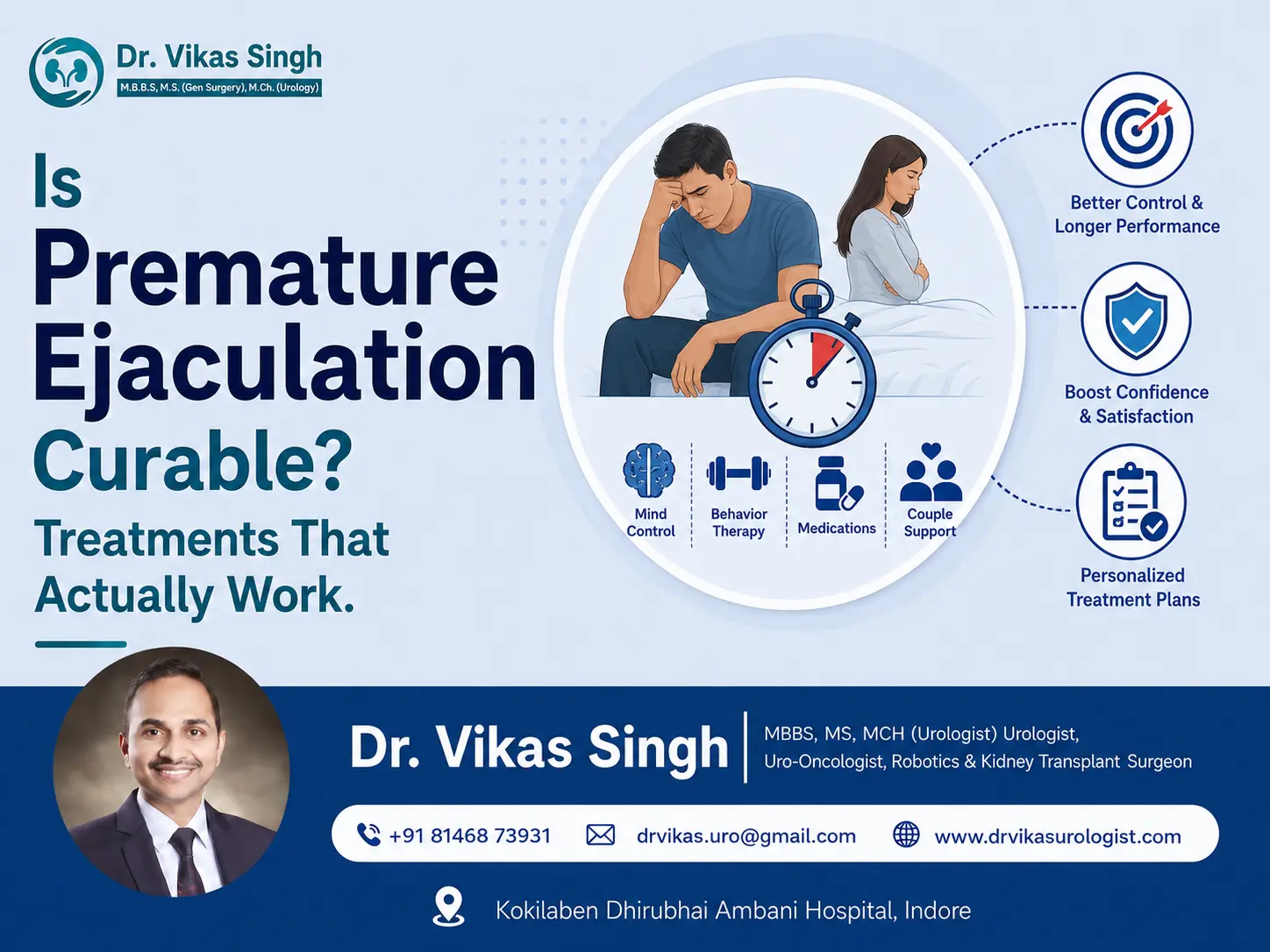 Is Premature Ejaculation Curable? Treatments and supportive approaches for better control and confidence.